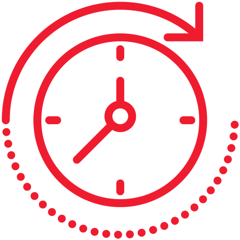 Image showing a clock graphic with a sweeping arrow arounf it